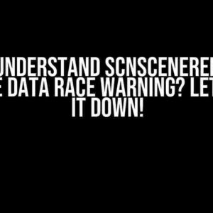 Don’t Understand SCNSceneRenderer Delegate Data Race Warning? Let’s Break it Down!